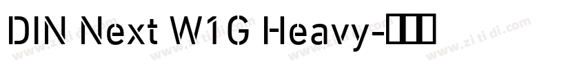 DIN Next W1G Heavy字体转换